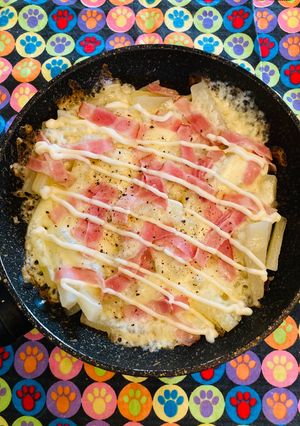 ヤーコンベーコンの＼トロっと／チーズマヨ-レシピのメイン写真