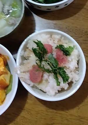 節約_タラコパスタソースの炊き込みご飯-レシピのメイン写真