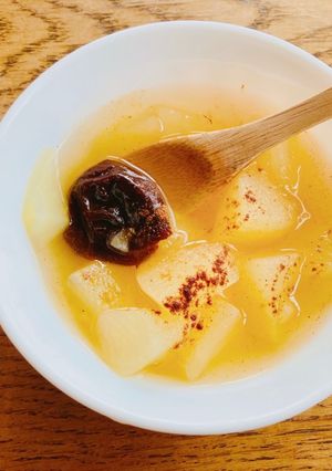 りんごとプルーンの自然な甘みスープ-レシピのメイン写真
