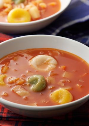 野菜すいとんのミネストローネ（米粉使用）-レシピのメイン写真