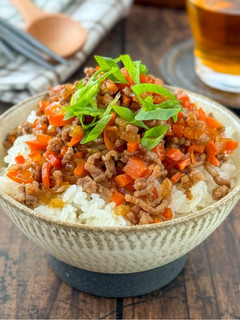 刻み野菜と挽肉の炒め煮-レシピのメイン写真