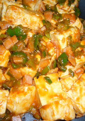 母の味❤ベーコンとピーマンの麻婆豆腐-レシピのメイン写真