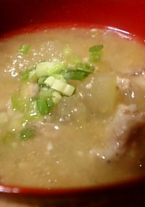 冬瓜と豚肉の味噌汁-レシピのメイン写真