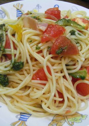夏野菜の冷たいパスタ-レシピのメイン写真