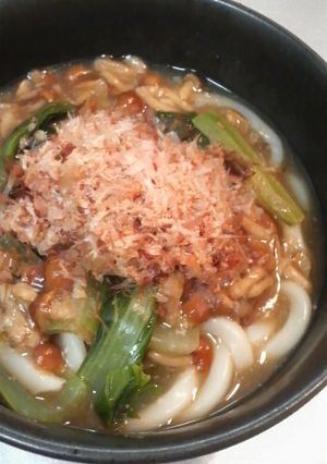 なめこのおうどん-レシピのメイン写真
