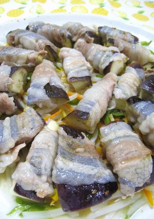 野菜と肉巻きなすのジューシー蒸しサラダ☆-レシピのメイン写真