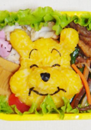 プーとピグレットの仲良し弁当✿キャラ弁-レシピのメイン写真