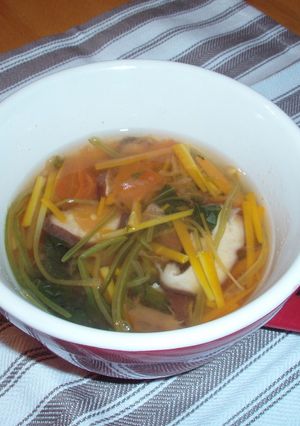 10分でできる！野菜たっぷり中華スープ-レシピのメイン写真