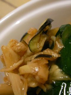 キュウリと茄子とたけのこの和え物-レシピのメイン写真