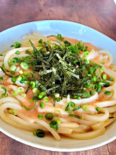 熱々で食べる釜玉明太子うどん-レシピのメイン写真