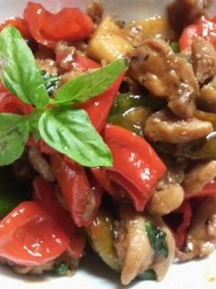 鶏肉とピーマンのガパオ炒めごはん-レシピのメイン写真