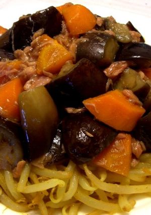 カレー☆もやしに、ツナ＆野菜あんかけ-レシピのメイン写真