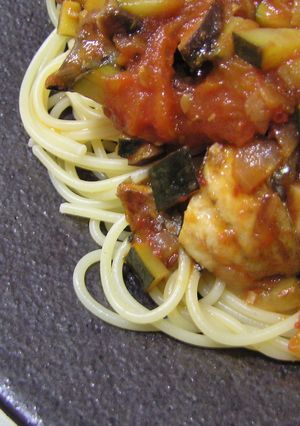 さんまのトマトパスタ-レシピのメイン写真