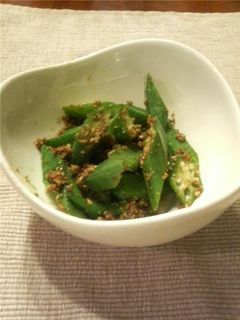 オクラの胡麻合え-レシピのメイン写真