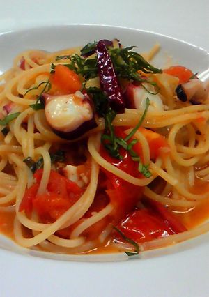 たっぷりトマトのシチリア風パスタ-レシピのメイン写真
