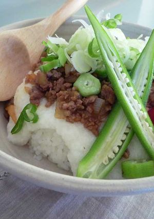 栄養満点！肉味噌deネバネバ丼-レシピのメイン写真