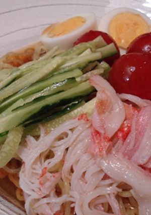 海からサラダフレーク 冷やしラーメン-レシピのメイン写真