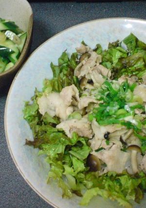 豚肉としめじのねぎ塩炒め-レシピのメイン写真