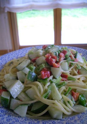 夏野菜の簡単パスタ-レシピのメイン写真