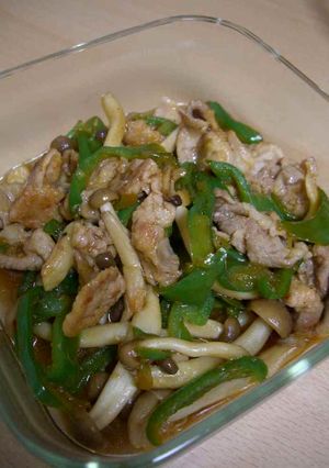 豚肉しめじピーマンの簡単炒め物-レシピのメイン写真