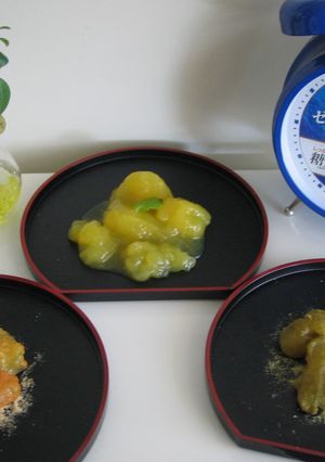レンジで簡単！オレンジわらび餅♪　3種-レシピのメイン写真