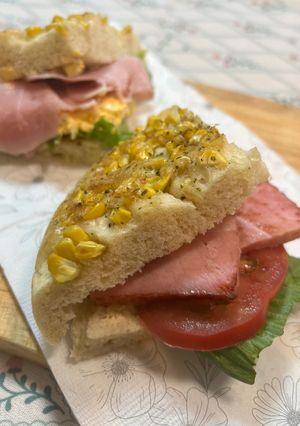 BLTフォッカチャサンド-レシピのメイン写真