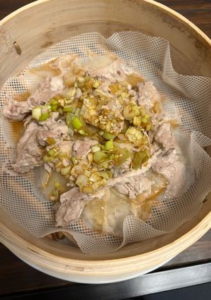 重ねて蒸すのみ◎豚しゃぶ大根の香味ダレせいろ蒸し-レシピのメイン写真