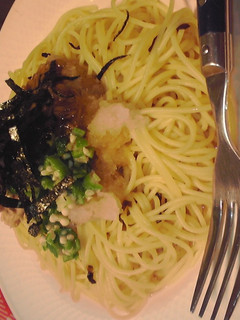 おくらとなめたけの☆ツナおろしパスタ-レシピのメイン写真