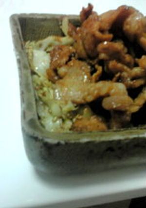 豚肉の味噌漬け焼き☆ゴマキャベツ♪-レシピのメイン写真