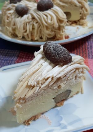 秋のケーキ♡モンブランとサツマイモムース-レシピのメイン写真
