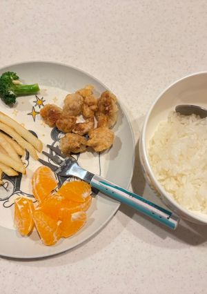 幼児食プレート14(唐揚げ)-レシピのメイン写真