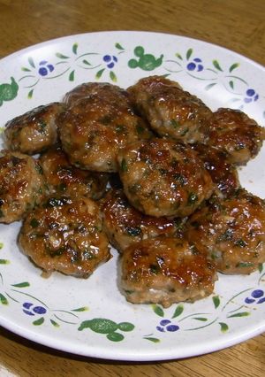 青しそが香る☆鶏つくねの照り焼き-レシピのメイン写真