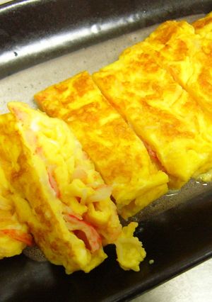 おいしい！カニカマの卵焼き-レシピのメイン写真