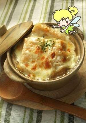 寒い日は熱々オニオングラタンスープ-レシピのメイン写真