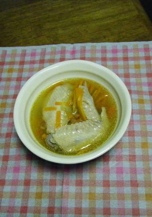 ニンジンと鶏のスープ-レシピのメイン写真