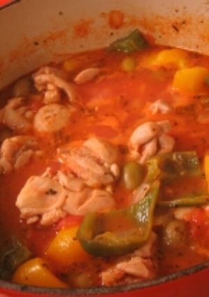 鶏のローマ風煮込み-レシピのメイン写真