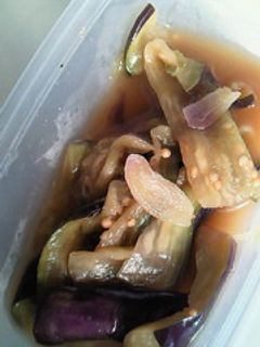 ナスのお漬物♪簡単♪醤油と和からしだけ♪-レシピのメイン写真