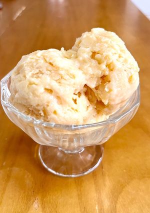 生クリームなしレンジ簡単!濃厚バニラアイス♪-レシピのメイン写真