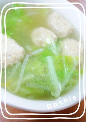 ボリューム満点！肉団子のおかずスープ♪-レシピのメイン写真