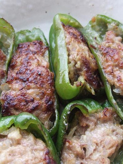 カレー風味のピーマンの肉づめ-レシピのメイン写真