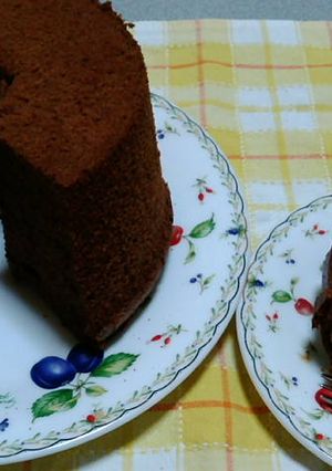 モカチョコシフォンケーキ-レシピのメイン写真