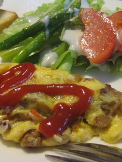 ひき肉そぼろオムレツ-レシピのメイン写真