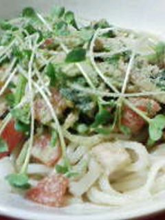 夏野菜で作るねばねばオクラサラダうどん-レシピのメイン写真