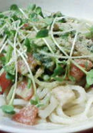 夏野菜で作るねばねばオクラサラダうどん-レシピのメイン写真