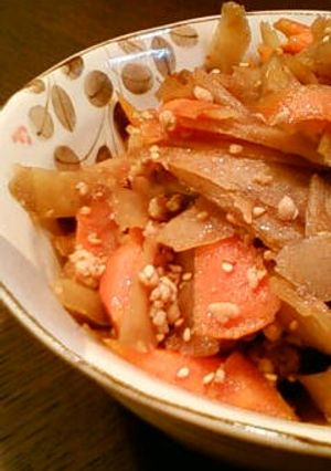 フライパンで簡単☆鶏ごぼう-レシピのメイン写真
