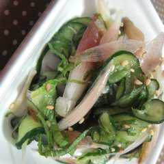 รูปของ さっぱり♪みょうがときゅうりの酢の物