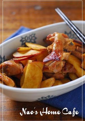 鶏モモ肉とサツマイモのカレー炒め-レシピのメイン写真