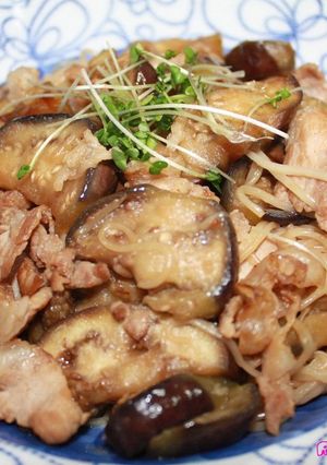 そうめんとナスの甘辛炒め-レシピのメイン写真