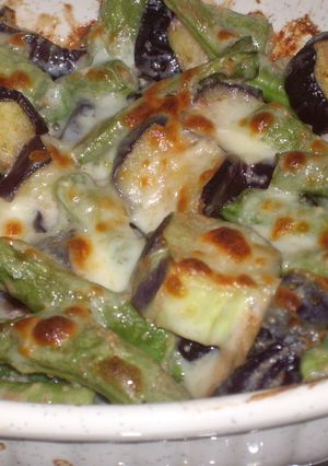 ナスとインゲンの明太チーズ焼き-レシピのメイン写真