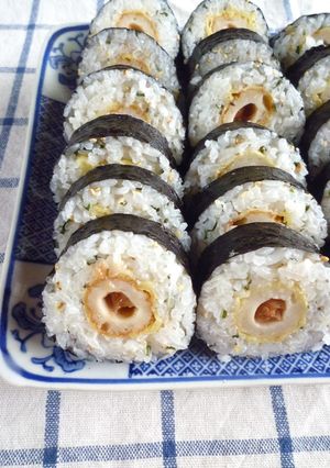 ちくわ天の巻きおにぎり-レシピのメイン写真